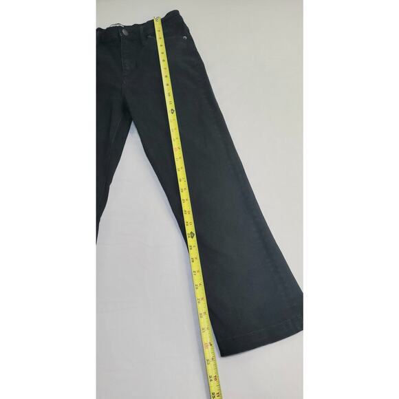 J. Crew Size 27 Billie Demi Boot Crop Jeans Black Wash Mid Rise Ca15 - Picture 2 of 8